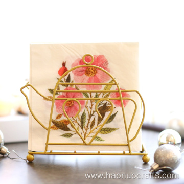 Creative personality golden teapot paper towel holder